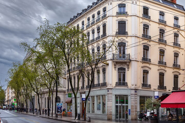 Fototapeta na wymiar Street in Lyon, France