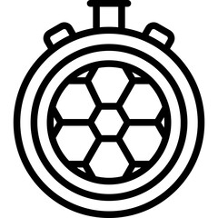 Obraz premium Stopwatch Vector Line Icon