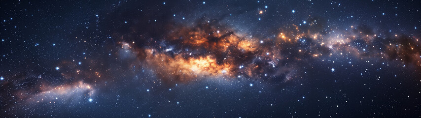 The Brilliance of a Starry Galaxy - obrazy, fototapety, plakaty