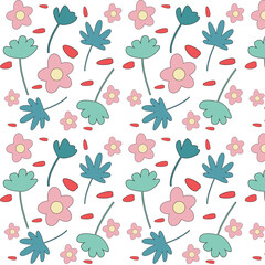 Fototapeta premium flower pattern vector design. pattern background design
