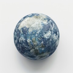 3d rendering planet earth on white background