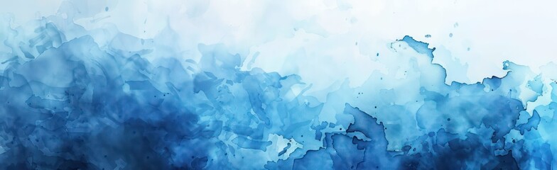 an abstract background with blue colors in the background, horizons, realistic watercolors