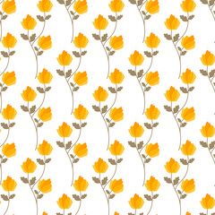 Obraz premium Retro Flower Bouquets Seamless Vector Pattern Design