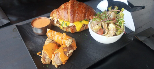 chef preparing food in restaurant