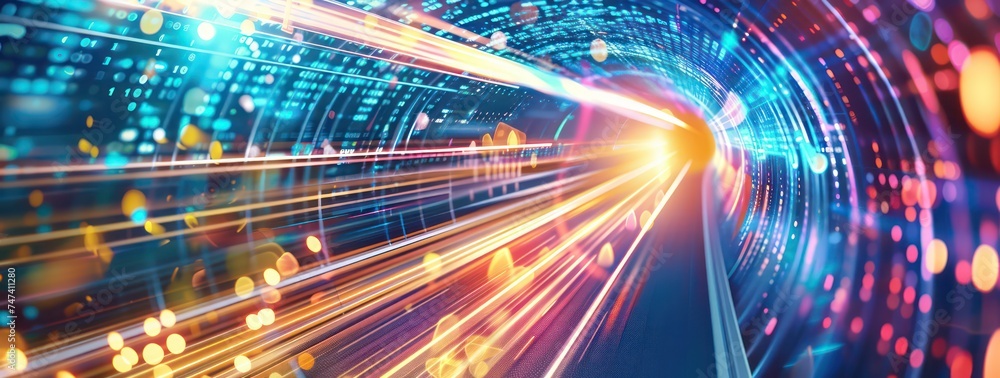Poster technology is moving fast, but what will shape your future, in the style of datamoshing