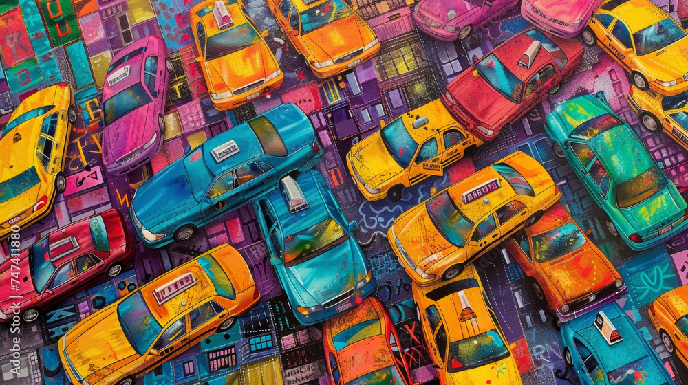 Poster the heart of a diverse metropolis can be found at this intersecting point where a colorful array of 