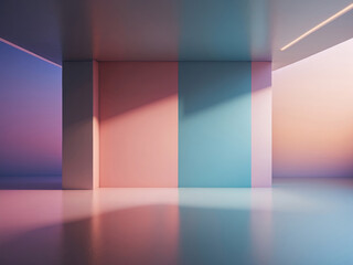 Abstract interior pastel color background