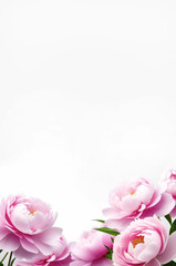 banner with spring flowers, spring concept international Women's Day	