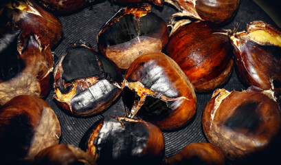 close up of a chestnuts