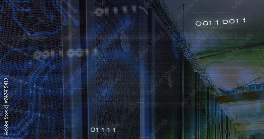 Poster image of data processing and integrated circuit over servers