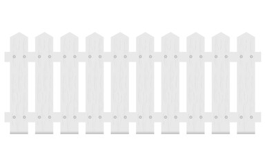 White wooden fence tile image, vector white wooden fence image