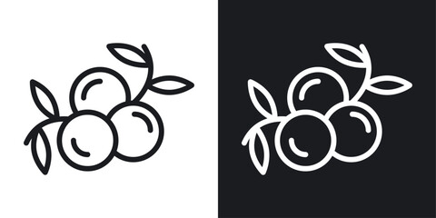Juniper Icon Designed in a Line Style on White background.