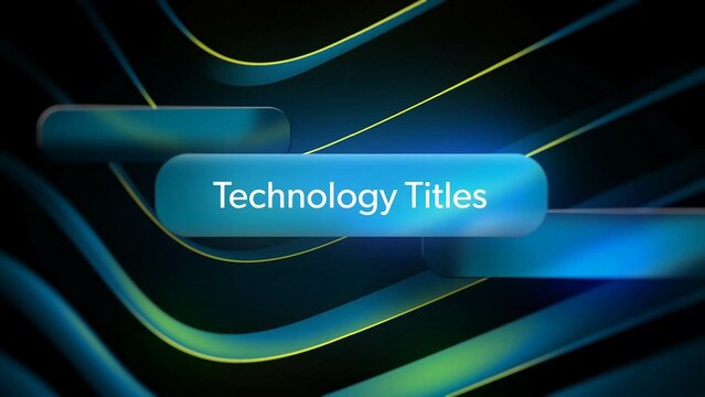 Tech Titles with Glass Background and Search Field