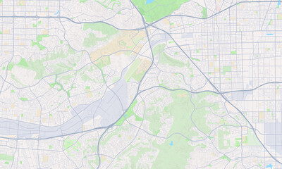 Fototapeta na wymiar Diamond Bar California Map, Detailed Map of Diamond Bar California