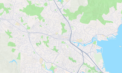 San Rafael California Map, Detailed Map of San Rafael California