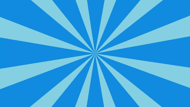Cartoon and comic background blue animation loop.