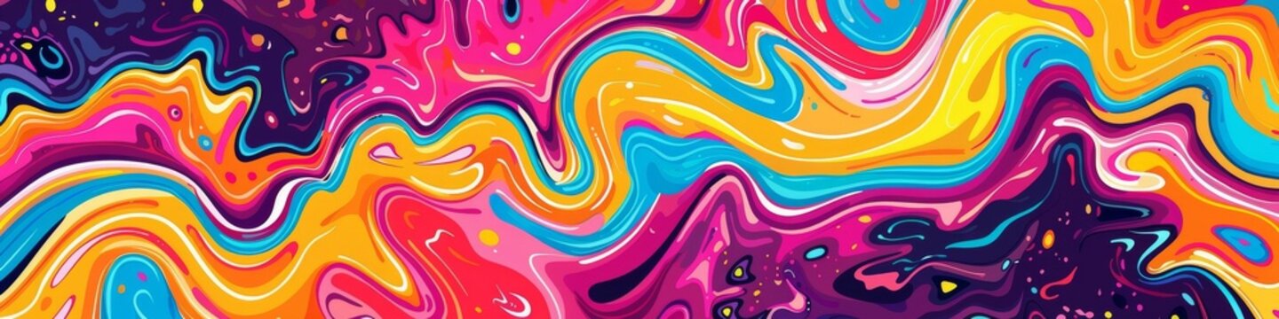 Psychedelic visuals inspired by the psychedelic sounds of psychedelic rock music