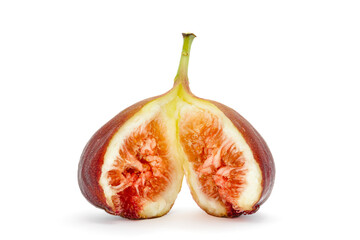 ripe organic figs fruit isolated on white background