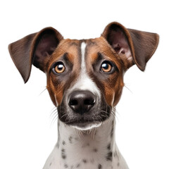 Cute dog isolated on transparent background,