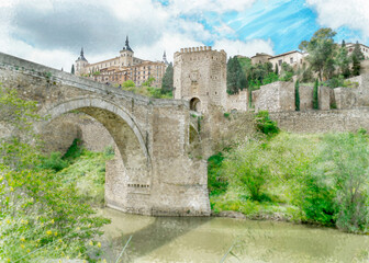 Fototapeta na wymiar city of Toledo, SPAIN