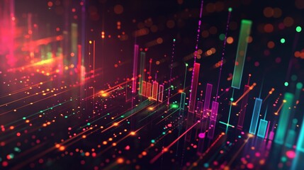 Modern minimal simple vectorized background for powerpoint of artificial intelligence, crypto currency, and crypto chart website ,challenge, with a space for text box. Artificial intelligence.