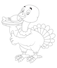 thanks giving coloring page for kids and adults