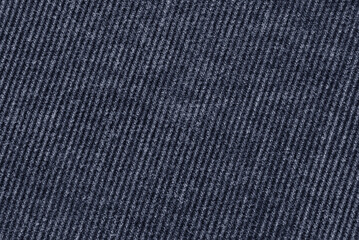 Fototapeta na wymiar Navy blue corduroy fabric texture as background 