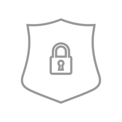 outline security shield icons security shield icons