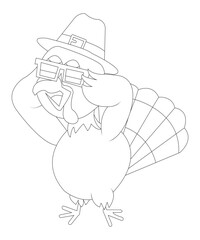 thanks giving coloring page for kids and adults