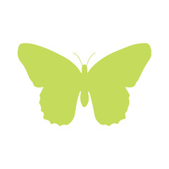 Butterfly clip art design on plain white transparent isolated background for card, shirt, hoodie, sweatshirt, apparel, tag, mug, icon, poster or badge