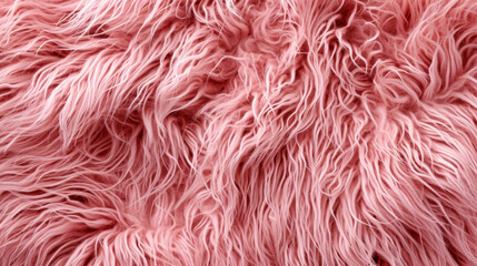 Fototapeta premium A soft and velvety pink fur texture, adorned with delicate fibers, creating a luxurious and inviting surface.