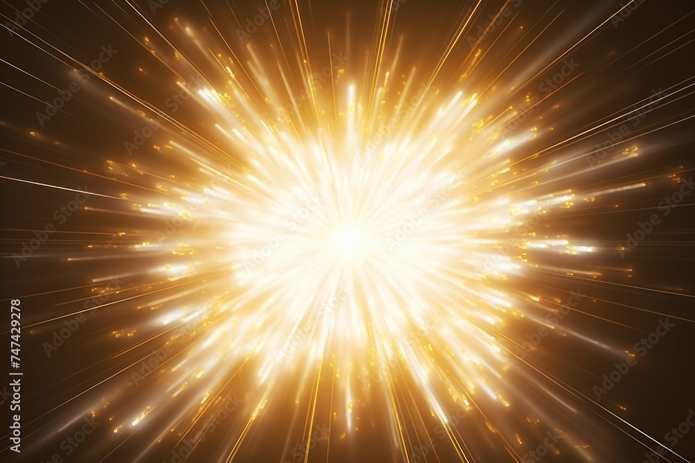 Poster a striking starburst on a dark background, ideal for design projects