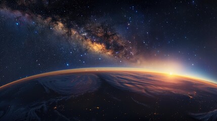 A stunning view of the Earth at night, perfect for various projects