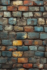 The background of an old vintage brick wall. texture