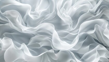 a white abstract background with a wavy pattern, in the style of soft shading, digital gradient blends - obrazy, fototapety, plakaty