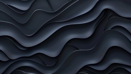 Obraz premium abstract digital vector black wavy patterns background, abstract pattern