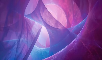 abstract purple and blue background, in the style of rounded forms, minimalist backgrounds