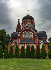 Fototapeta na wymiar Ascension church, city of Pavlovsky Posad, Russia. Opened in 1908