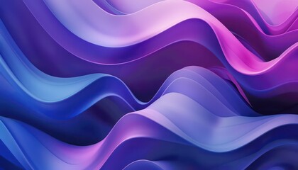 an abstract background with blue and violet waves that stretch across the screen