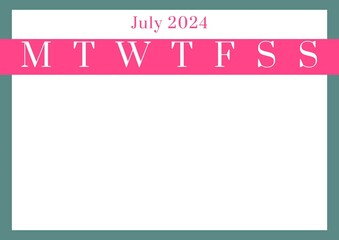 Organizing schedules, the calendar template for July 2024 offers a clean layout for planning