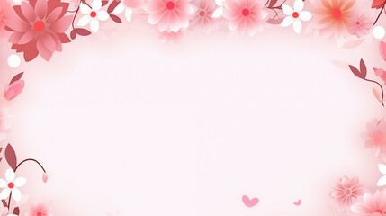 Obraz na płótnie Canvas pink blossom mothers day, birthday, festive card background template