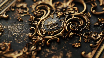 Detailed view of a decorative design on a book cover, suitable for educational or artistic concepts