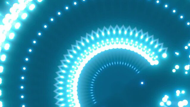 futuristische blau leuchtende synchrone Netzwerkverkn&uuml;pfungen mit Knotenpunkten, Fraktal, Muster, Kreis, Links, Verbindungen, KI, Internet, Server, Plexuseffekt, System, FTTH, Daten, leuchten