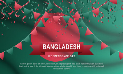 Independence Day of Bangladesh background.