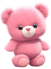 Obraz premium Cute watercolor teddy bear.