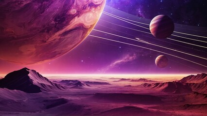 Space Galaxy Planets Abstract Background