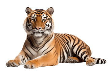 tiger photo isolated on transparent background.