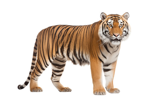 tiger photo isolated on transparent background.