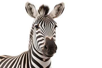 Fototapeta na wymiar zebra photo isolated on transparent background.