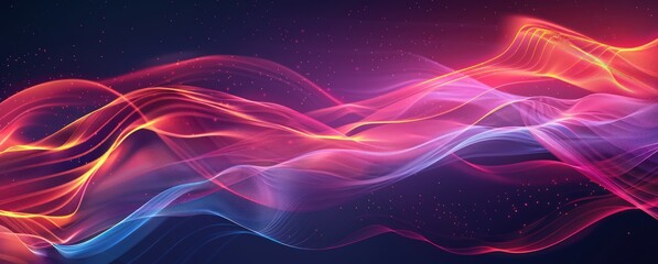 Obraz premium futuristic abstract background vector illustration, in the style of neon realism, structuralist design